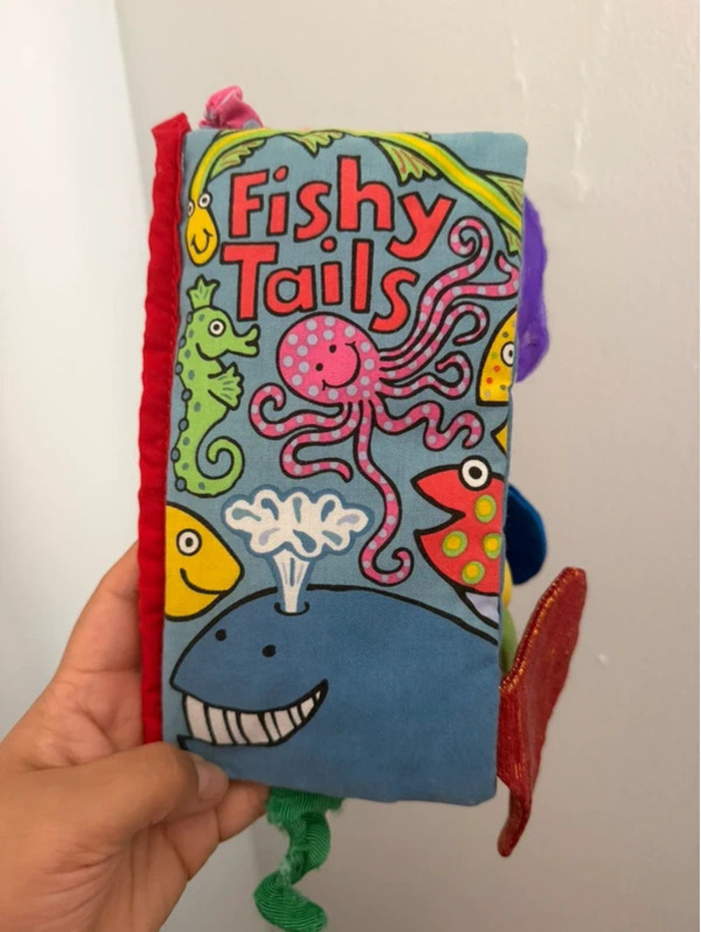 Jellycat fishy tail sensory book